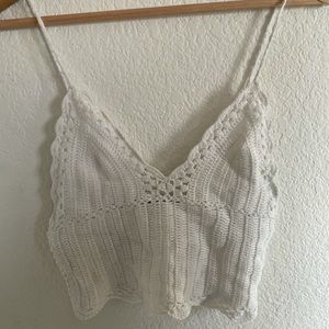 brandy melville crochet tank